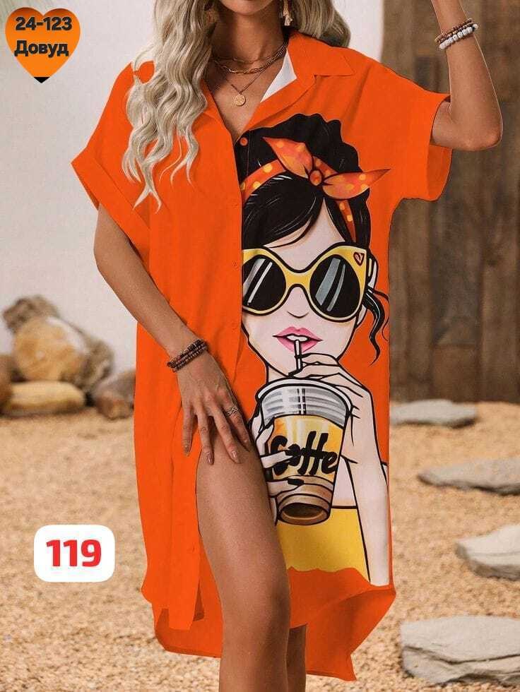 туника женская,платье летнее,,платье женской,платье рубашка с принтом