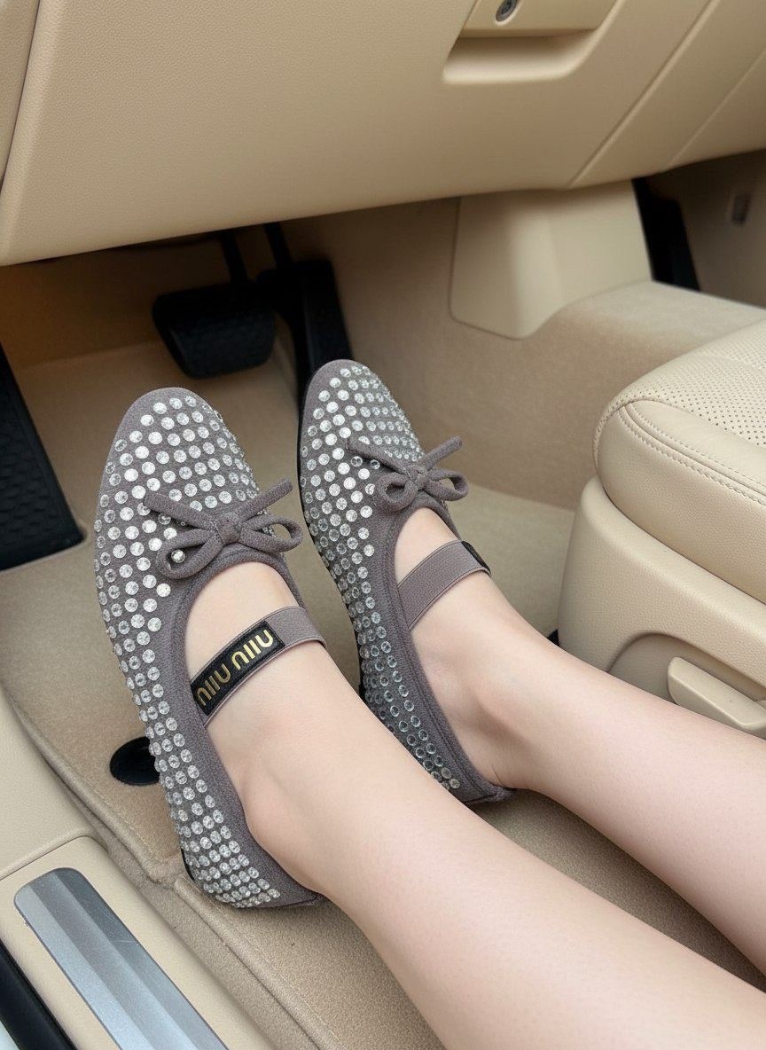 ,балетки miu miu 2026,балетки miu miu,туфли на плоской подошве,туфли женские на плоской подошве