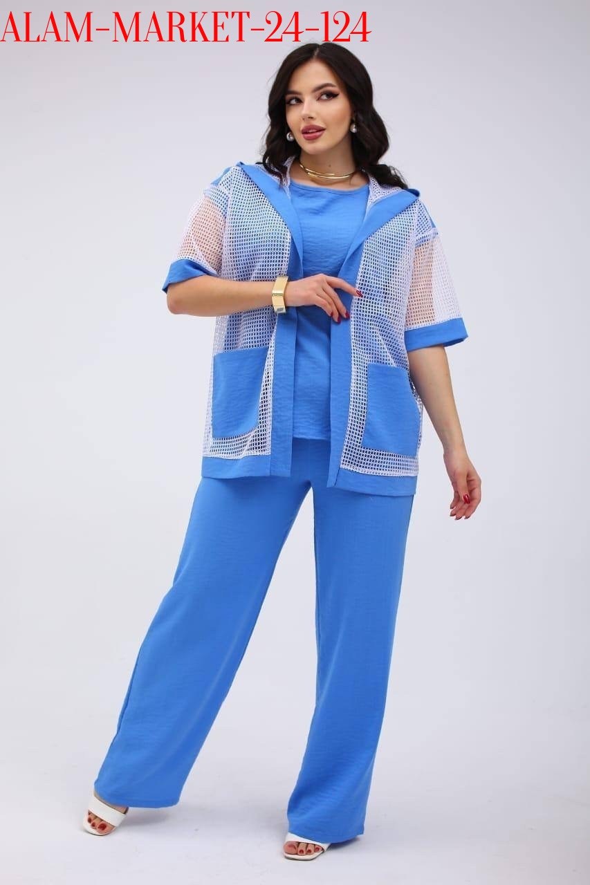 костюм женский брючный летний,брючный костюм из вискозы andina city 9017 бирюза двойка,костюм летний брючный,брючные костюмы женские,костюм брючный тройка
