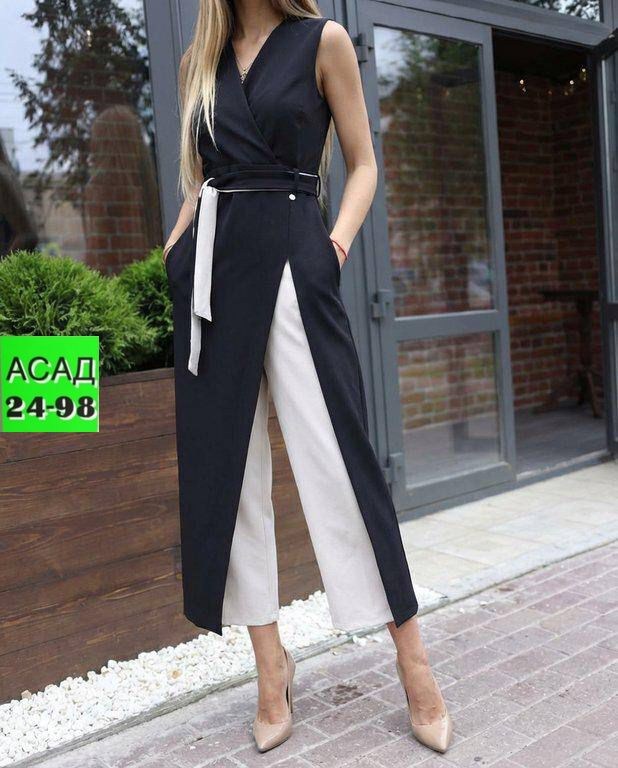брючный комбинезон,комбинезон женский вечерний,комбинезон twin trend женский брючный вечерний нарядный классический брюки клеш палаццо,комбинезон женский,комбинезон с брюками