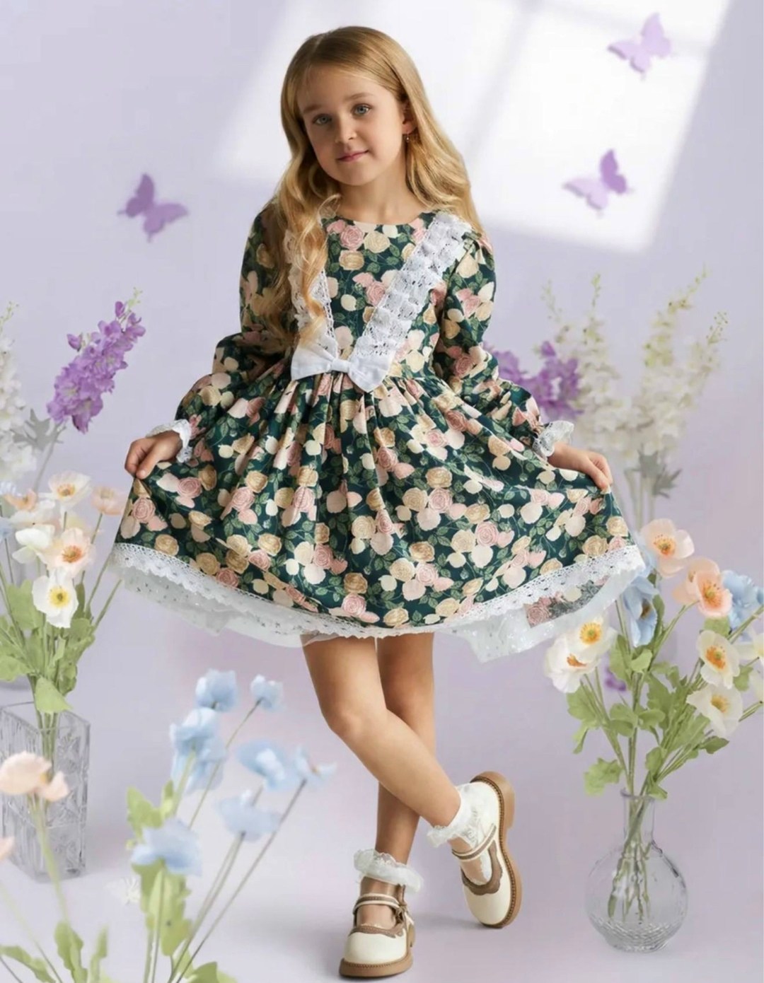 нарядное платье,платья детские,платье хлопковое нарядное,нарядное детское платье,винтажное платье для девочки