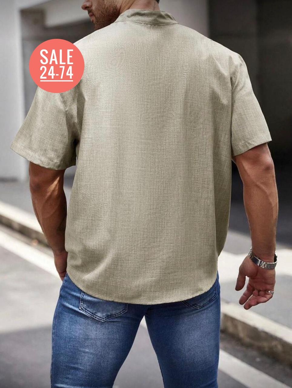 мужская льняная рубашка,мужская повседневная рубашка,рубашка мужская,мужская рубашка поло с короткими рукавами,модные мужские рубашки