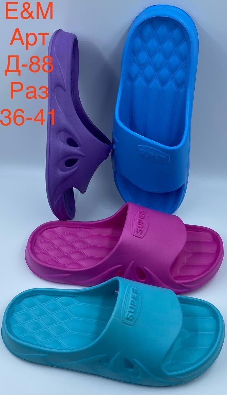 шлёпанцы искож размер 35-36 синий,шлёпанцы искож размер 35-36 сиреневый,,шлепки пенки,сланцы женские
