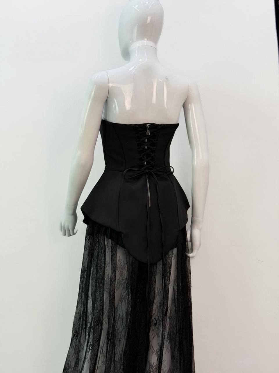 корсет с брюками,вечерний комплект брюки с сеткой и корсет,свадебный брючный костюм для невесты,брючный костюм strekoza,корсет вечерний