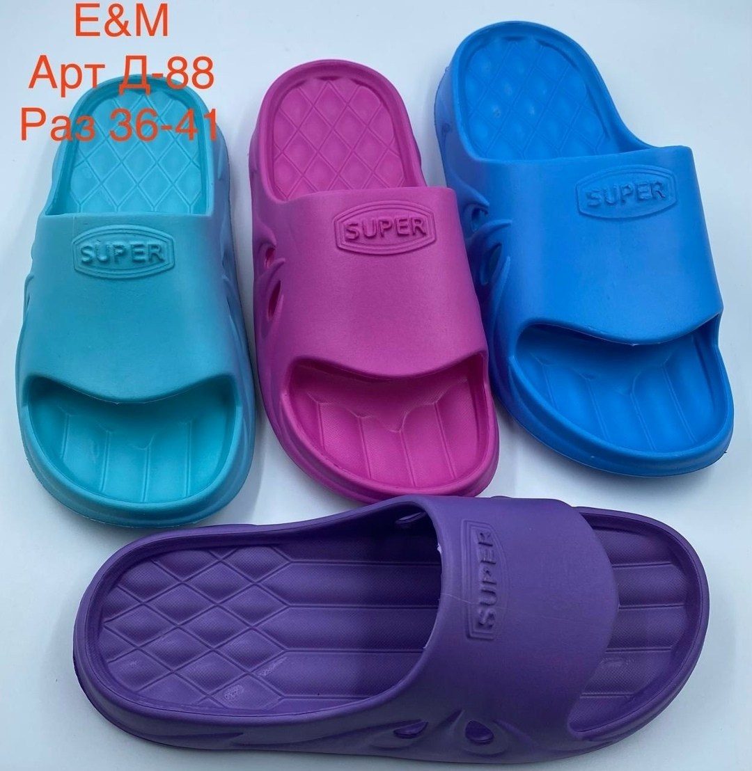 шлёпанцы искож размер 35-36 синий,шлёпанцы искож размер 35-36 сиреневый,,шлепки пенки,сланцы женские