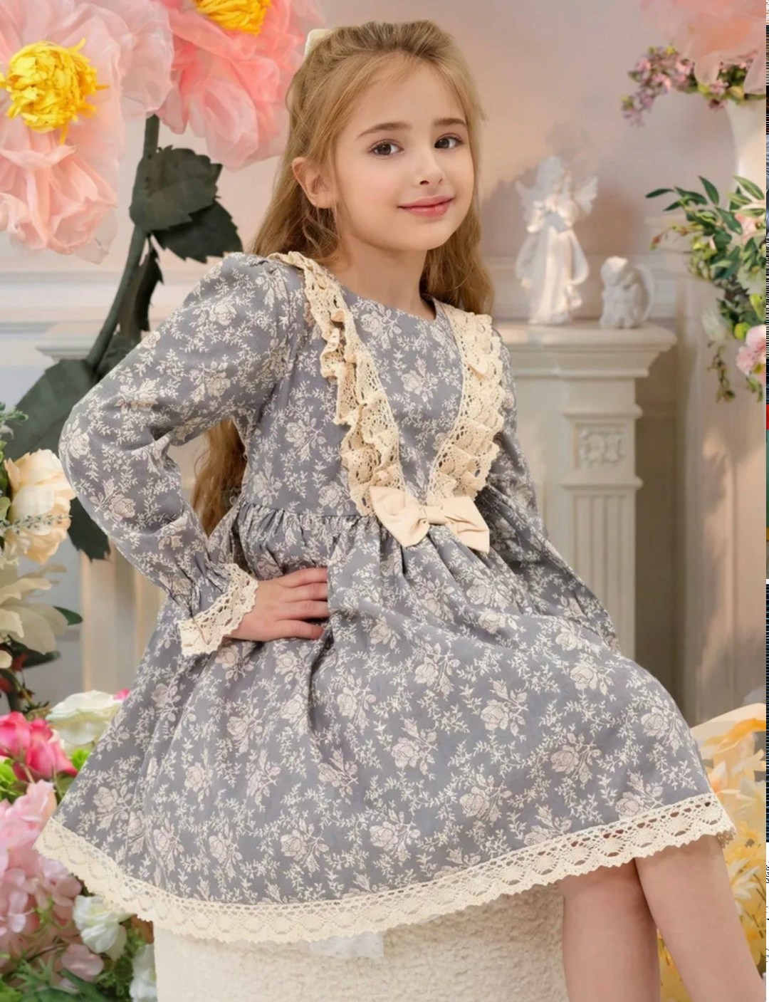нарядное платье,платья детские,платье хлопковое нарядное,нарядное детское платье,винтажное платье для девочки