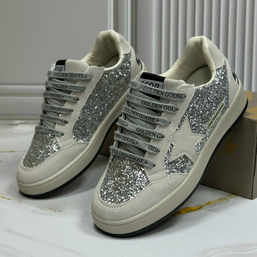 golden goose кеды v-star с блестками серебристый,golden goose кеды hi star с блестками белый,golden goose кеды блестящие,golden goose silver glitter hi star sneakers,golden goose silver glitter hi sta