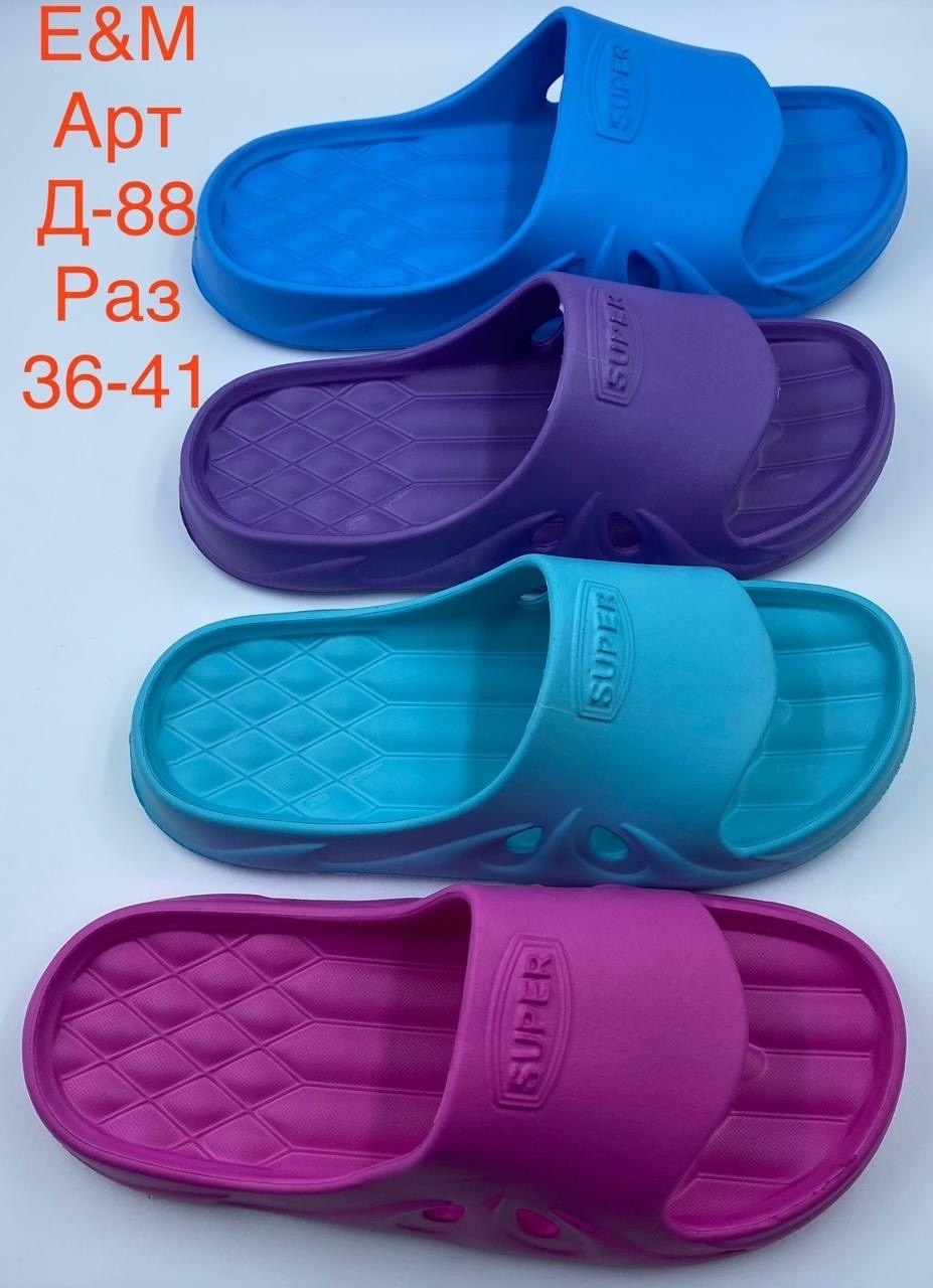шлёпанцы искож размер 35-36 синий,шлёпанцы искож размер 35-36 сиреневый,,шлепки пенки,сланцы женские