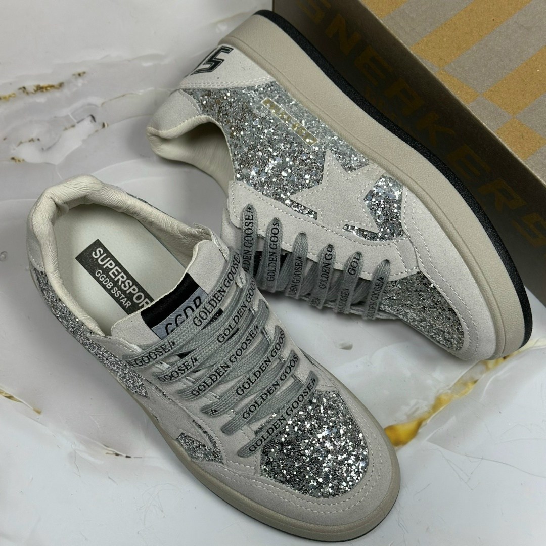 golden goose кеды v-star с блестками серебристый,golden goose кеды hi star с блестками белый,golden goose кеды блестящие,golden goose silver glitter hi star sneakers,golden goose silver glitter hi sta