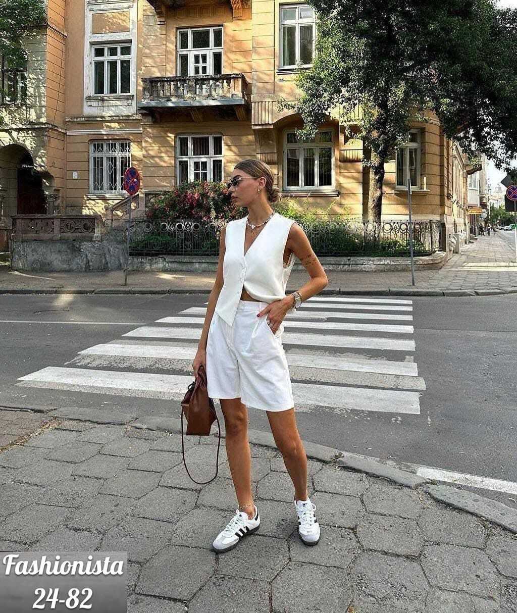 женский костюм с шортами,костюм из льна женский летний с шортами,летние костюмы женские,костюм с шортами,стильный женский костюм с шортами