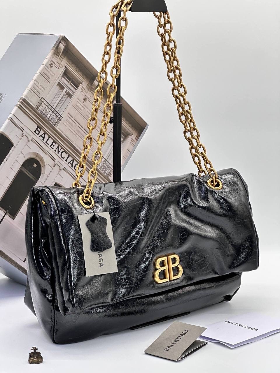 сумка balenciaga,сумка monaco large chain bag black balenciaga,сумка женская balenciaga,черная маленькая сумка-цепочка monaco balenciaga,женская сумка баленсиага