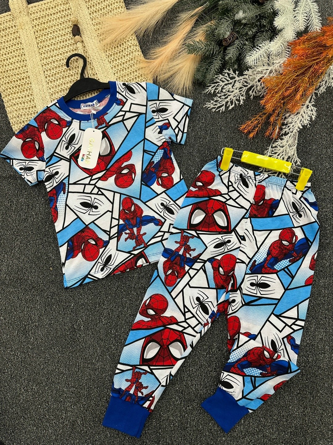 пижама для мальчика,пижама детская,комплект пижама,пижама человек паук,пижама для мальчика с принтом