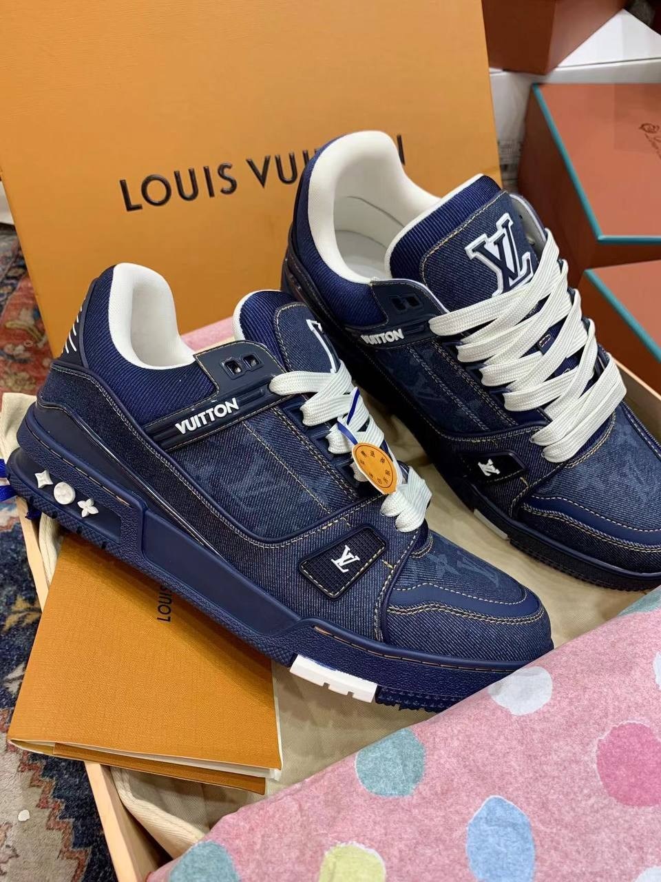 louis vuitton кроссовки,кроссовки louis vuitton trainer,кроссовки louis vuitton кроссовки louis vuitton,lv trainer sneaker blue denim louis vuitton,кроссовки louis vuitton trainer: джинс. синий/белый