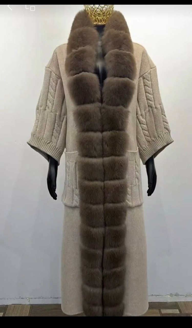 кардиган с мехом финского песца yana kraft brand,кардиган с мехом песца,кардиган с мехом финского песца,кардиган с песцом,пальто с мехом
