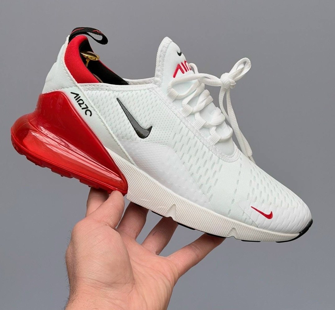 кроссовки nike air max 270,кроссовки найк аир макс 270,nike air max 270 white red,белые кроссовки nike air max 270,nike air max 270