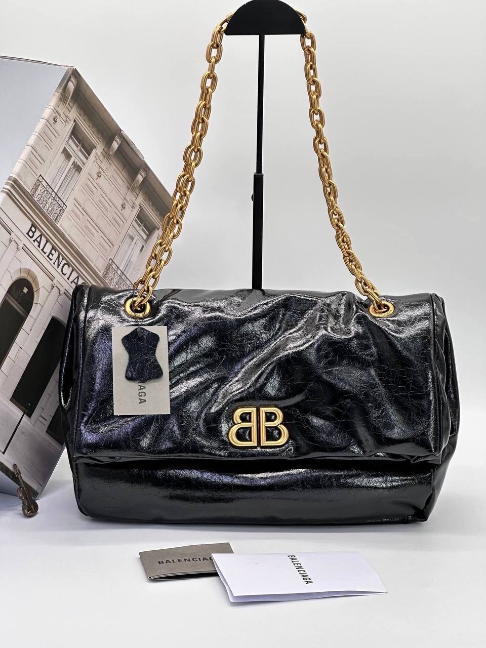 сумка balenciaga,сумка monaco large chain bag black balenciaga,сумка женская balenciaga,черная маленькая сумка-цепочка monaco balenciaga,женская сумка баленсиага