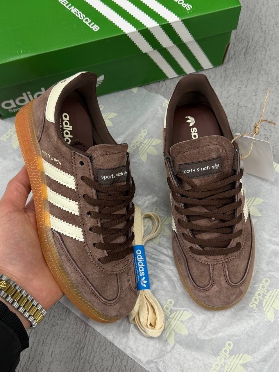 кроссовки летние adidas sporty and rich adidas цвет коричневый,кроссовки adidas spezial,кроссовки adidas handball spezial,adidas sporty & rich,кроссовки adidas samba deco spezial коричневый
