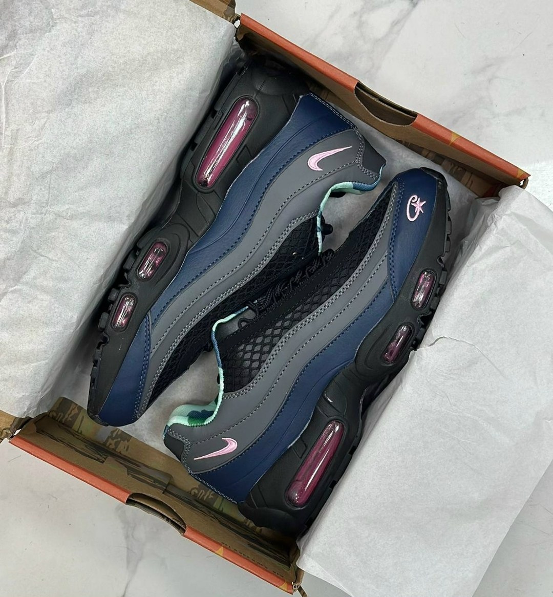 nike кроссовки air max 95 pink beam из коллаборации с corteiz черный,кроссовки nike air max 95,кроссовки,nike air max 95,nike air max 95 corteiz