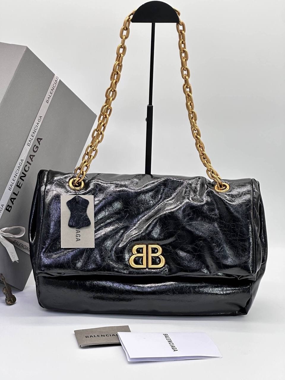 сумка balenciaga,сумка monaco large chain bag black balenciaga,сумка женская balenciaga,черная маленькая сумка-цепочка monaco balenciaga,женская сумка баленсиага