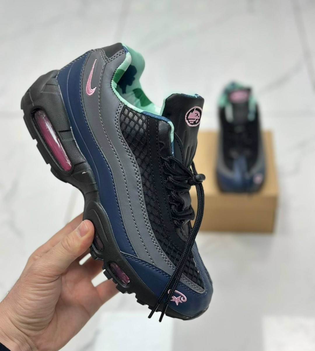 nike кроссовки air max 95 pink beam из коллаборации с corteiz черный,кроссовки nike air max 95,кроссовки,nike air max 95,nike air max 95 corteiz