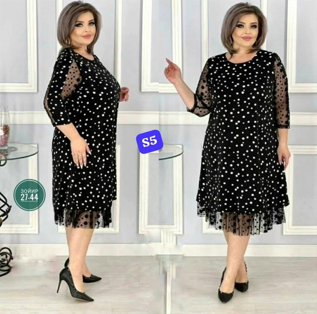 вечернее платье больших размеров нарядное в горошек saliya brand,платье больших размеров в горошек,платье в горошек,платье женское,женское платье больших размеров