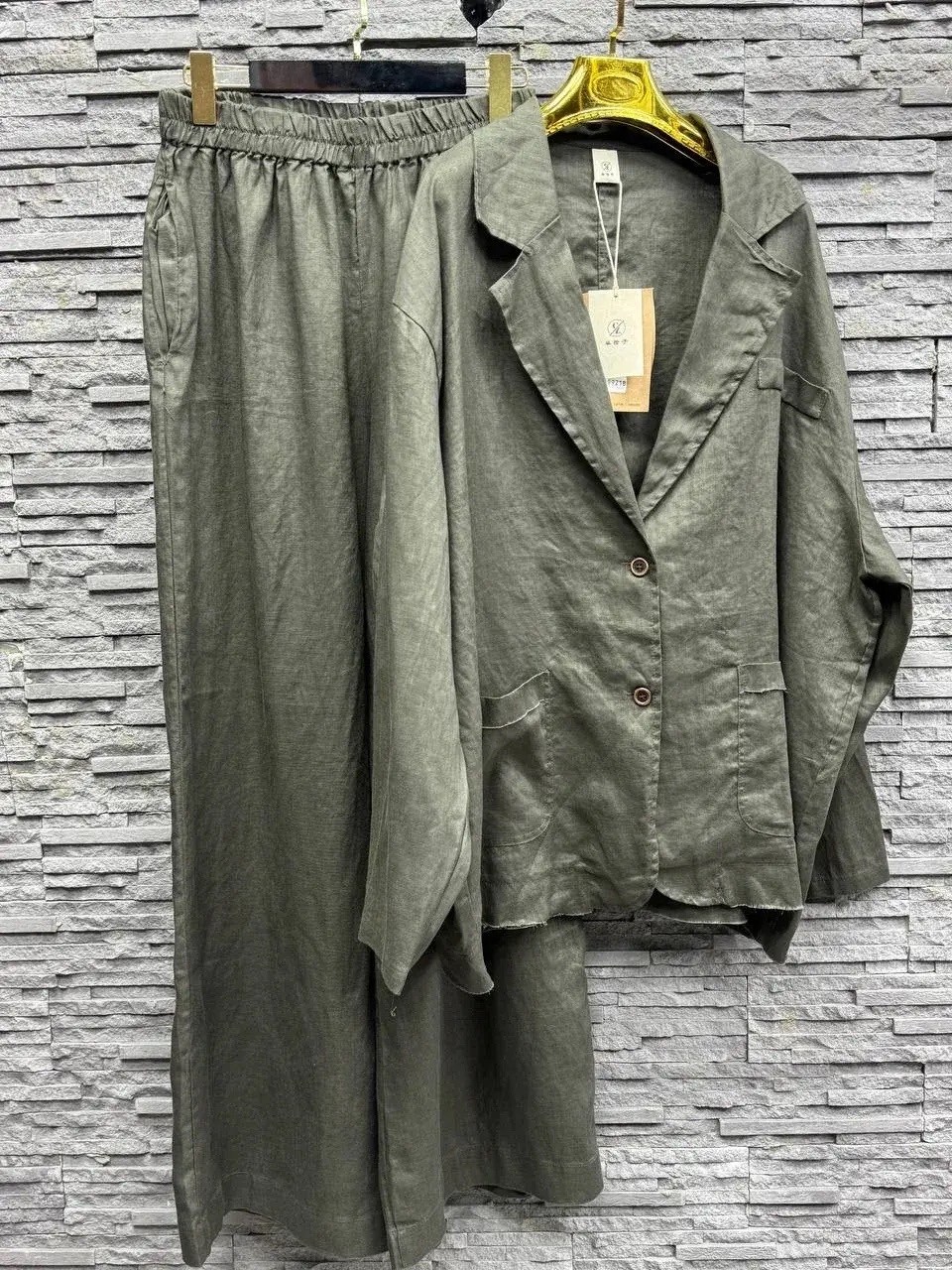 костюм брючный женский льняной airy,костюм из льна брючный,льняной костюм,льняной костюм с брюками,льняной костюм женский