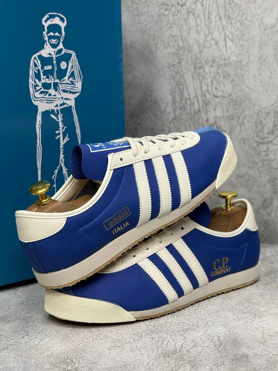 кроссовки x c.p. company italia spzl 'collegiate royal' adidas синий,кроссовки adidas,кроссовки adidas original,кроссовки адидас,кроссовки