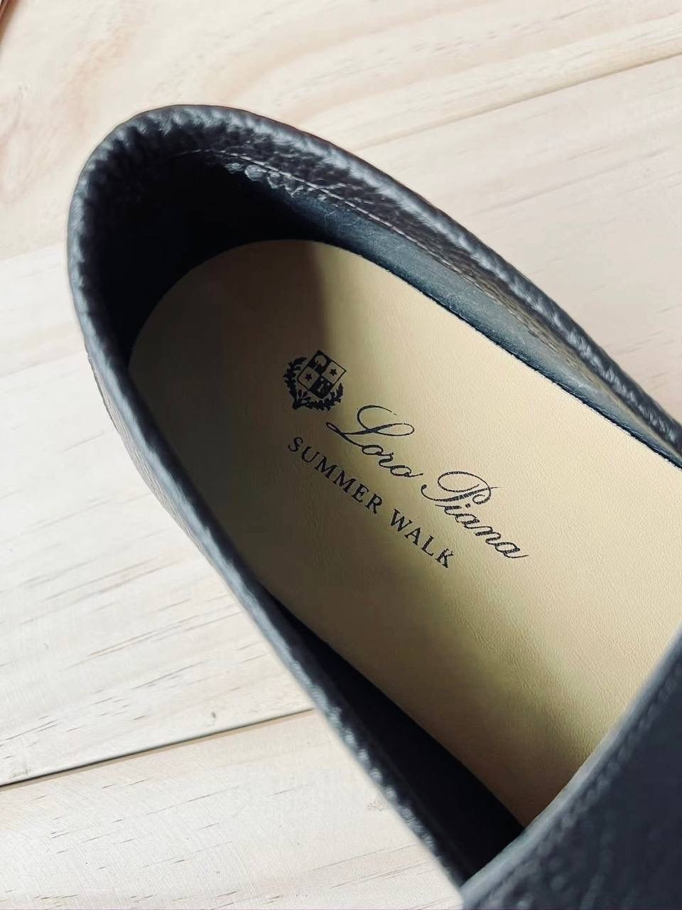 лоферы loro piana мужские,лоферы loro piana summer walk,мужские темно-синие кожаные лоферы loro piana summer walk премиум класса,кожаные лоферы summer walk loro piana,лоферы loro piana