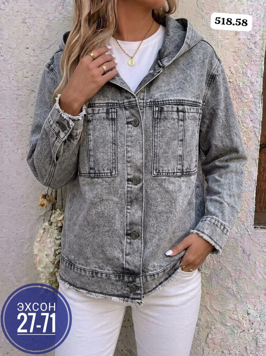 женская джинсовая куртка,куртка джинсовая lrzbs jeans,джинсовая куртка,модные джинсовые куртки 2025 женские,женская джинсовая куртка с капюшоном