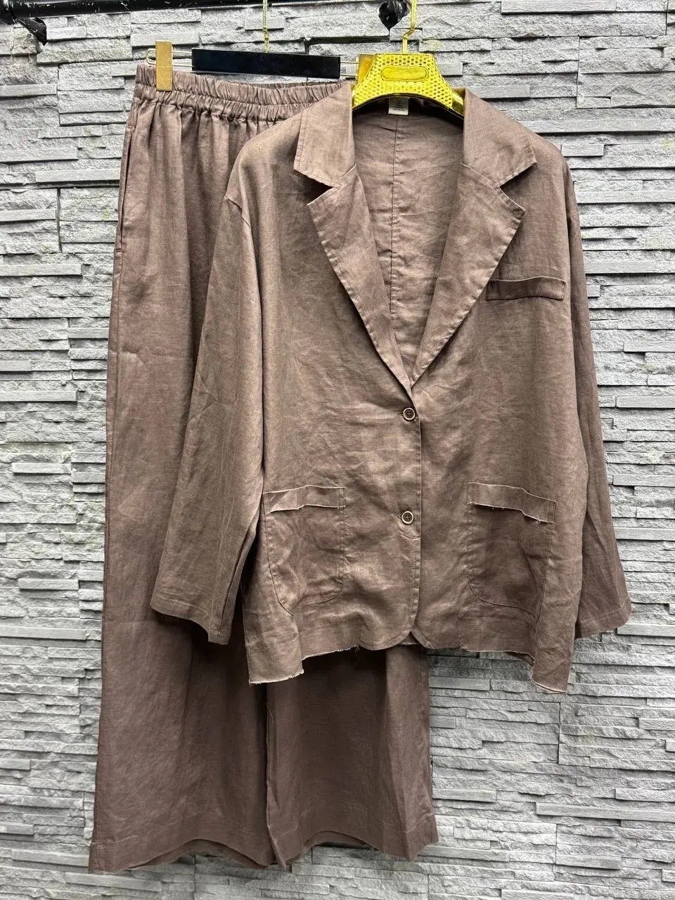 костюм брючный женский льняной airy,костюм из льна брючный,льняной костюм,льняной костюм с брюками,льняной костюм женский