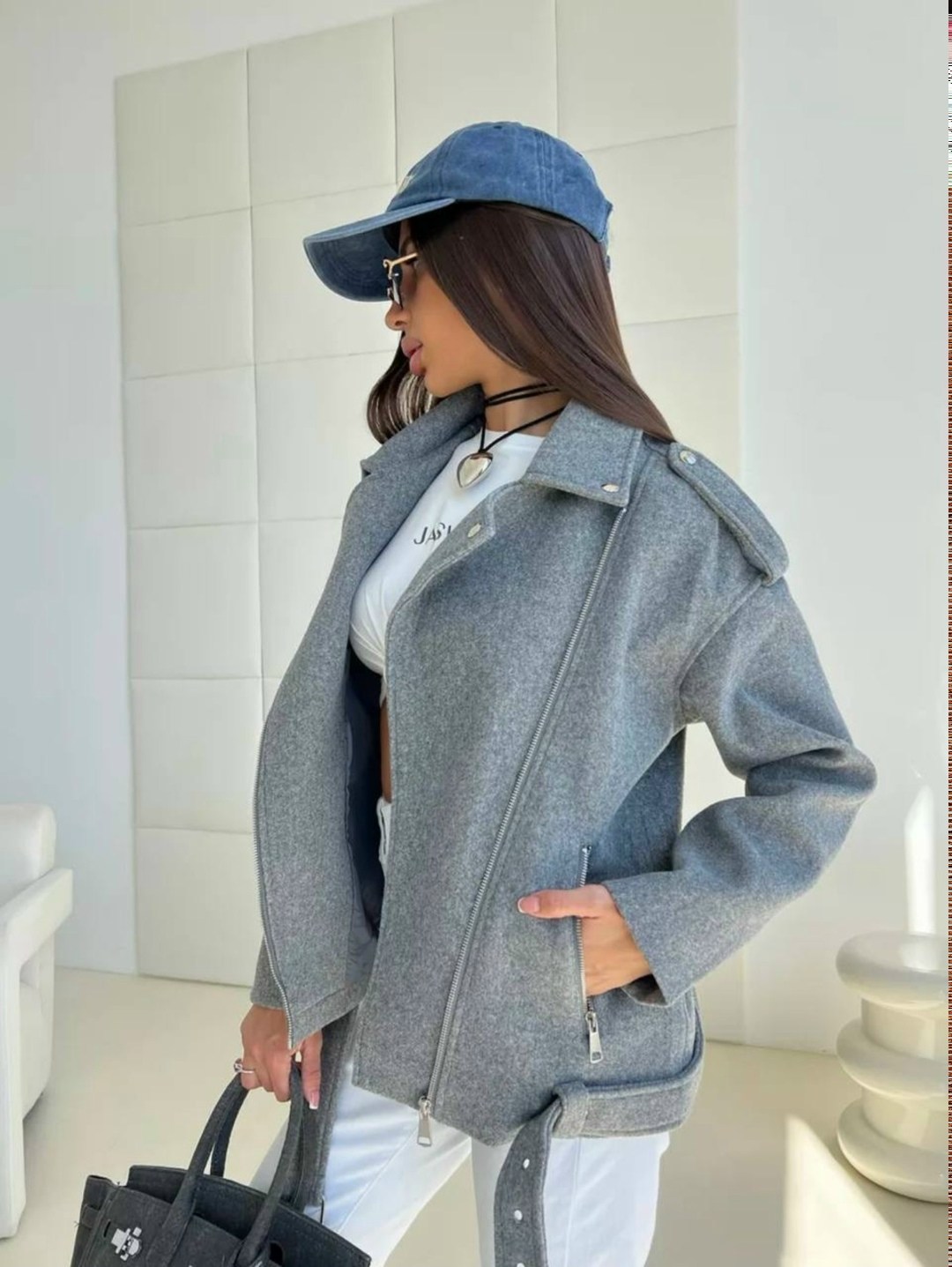 куртка косуха,косуха демисезонная,куртка косуха драповая оверсайз chauzi,куртка косуха шерстяная из пальтовой ткани оверсайз ladylin,куртка косуха драповая оверсайз chauzi цвет серый