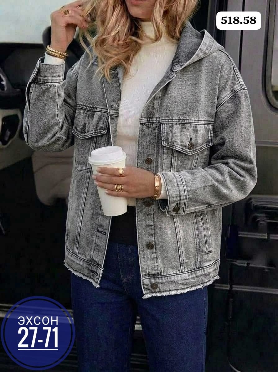 женская джинсовая куртка,куртка джинсовая lrzbs jeans,джинсовая куртка,модные джинсовые куртки 2025 женские,женская джинсовая куртка с капюшоном
