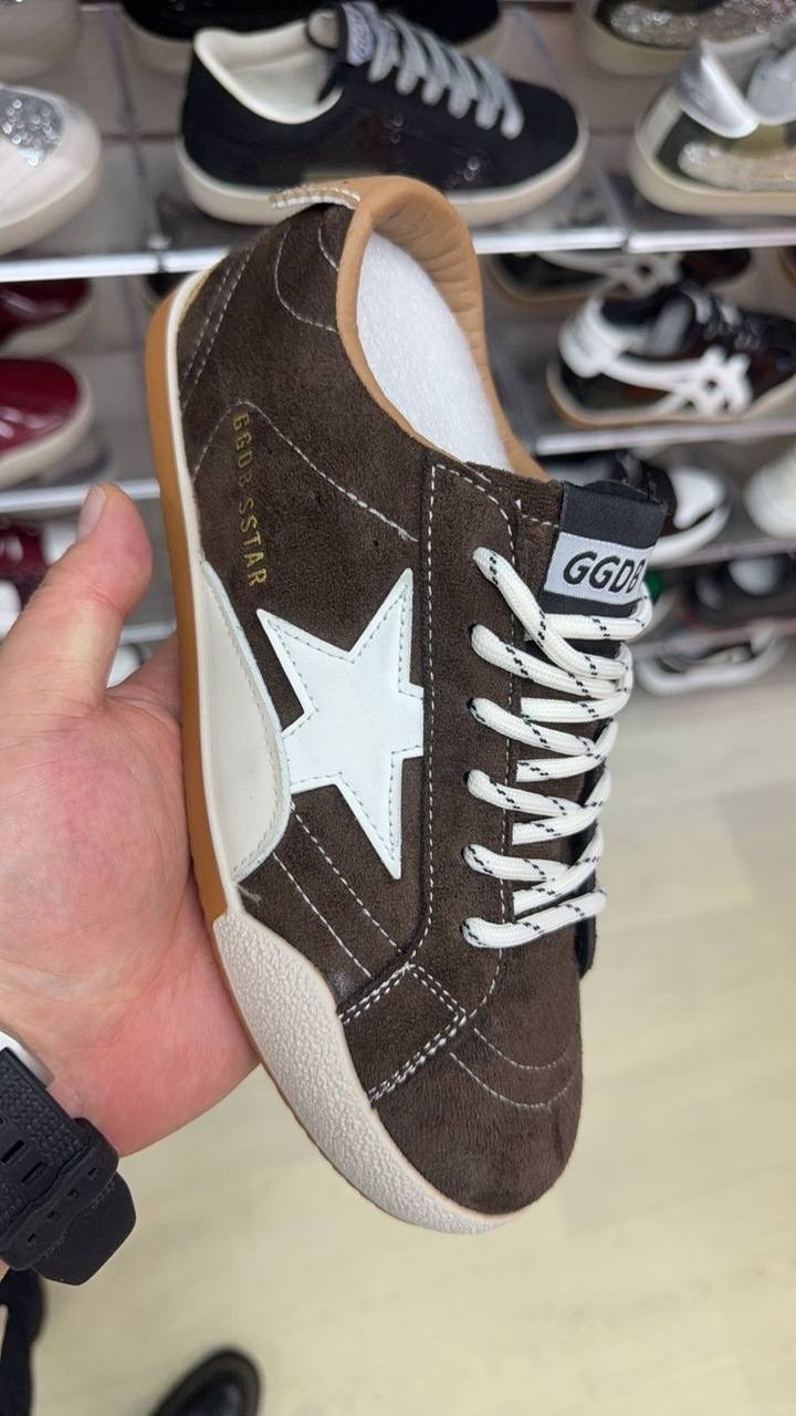 golden goose кроссовки super-star коричневый,кеды golden goose,,кроссовки golden goose,golden goose кеды ball star коричневый