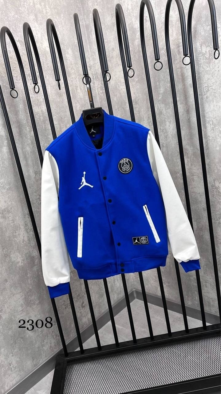 jordan бомбер,куртка psg jordan varsity jacket,бомбер jordan psg,куртка jordan,куртка бомбер