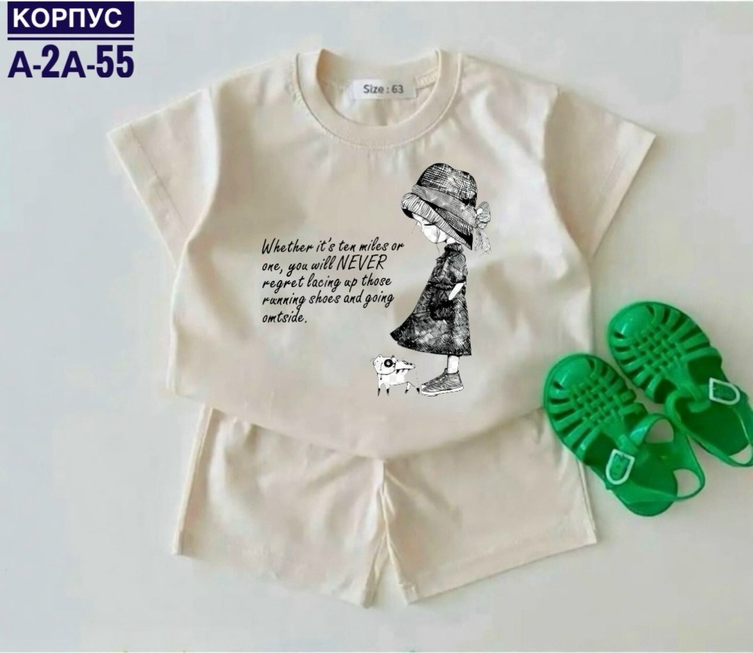 комплект из футболки,летний костюм для девочек,костюм для девочек,костюм детский,комплект на девочку