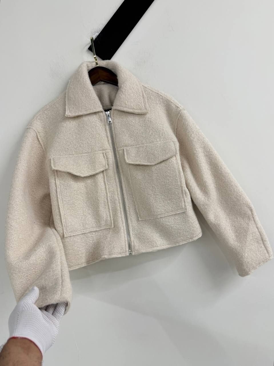 короткая куртка,куртка женская,укороченная куртка букле zara,оверсайз куртка,кофта барашек
