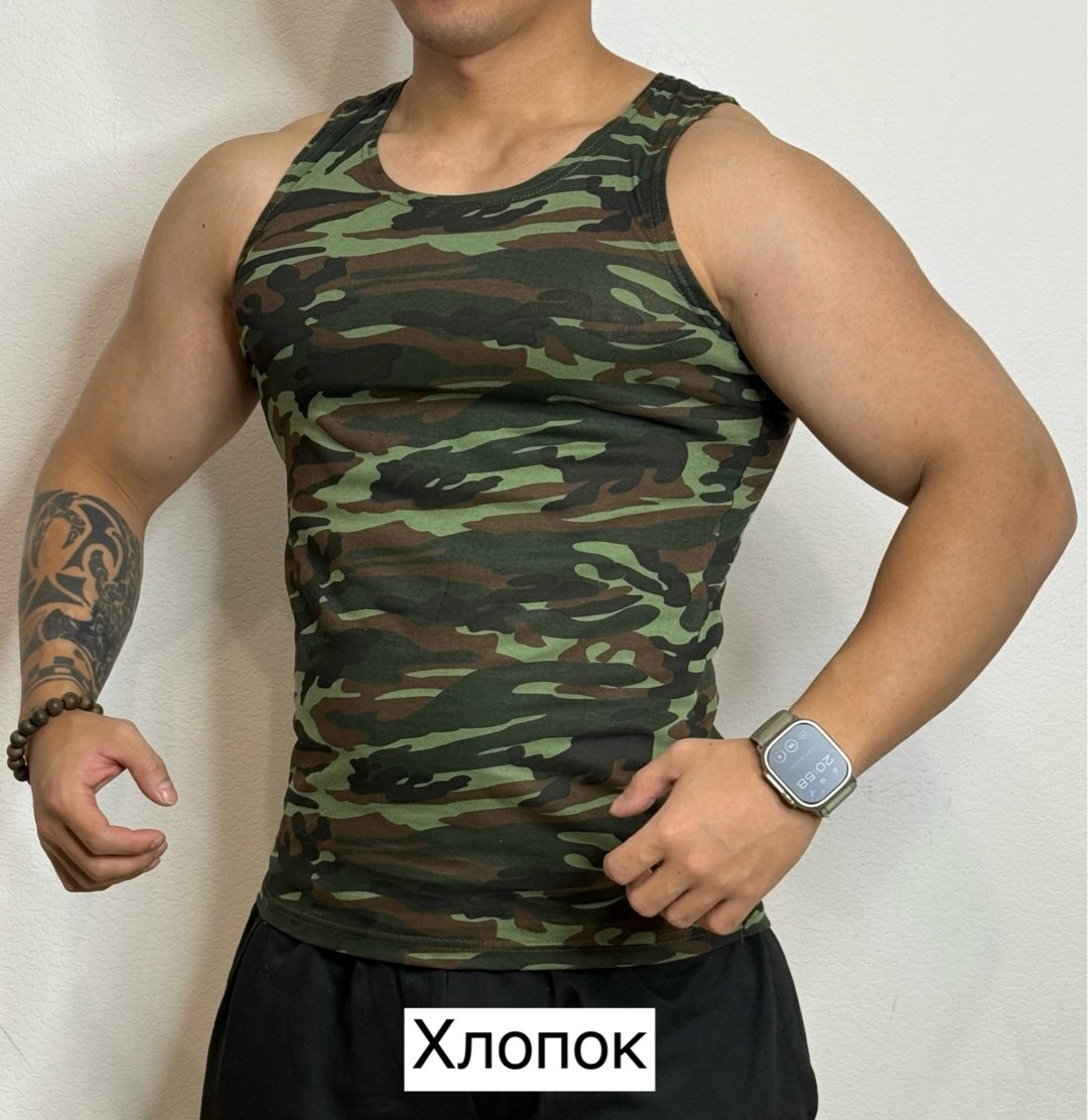 майка спортивная камуфляж,майка камуфляжная,майка kamukamu майка армейская камуфляж уставная,мужская майка,майка армейская