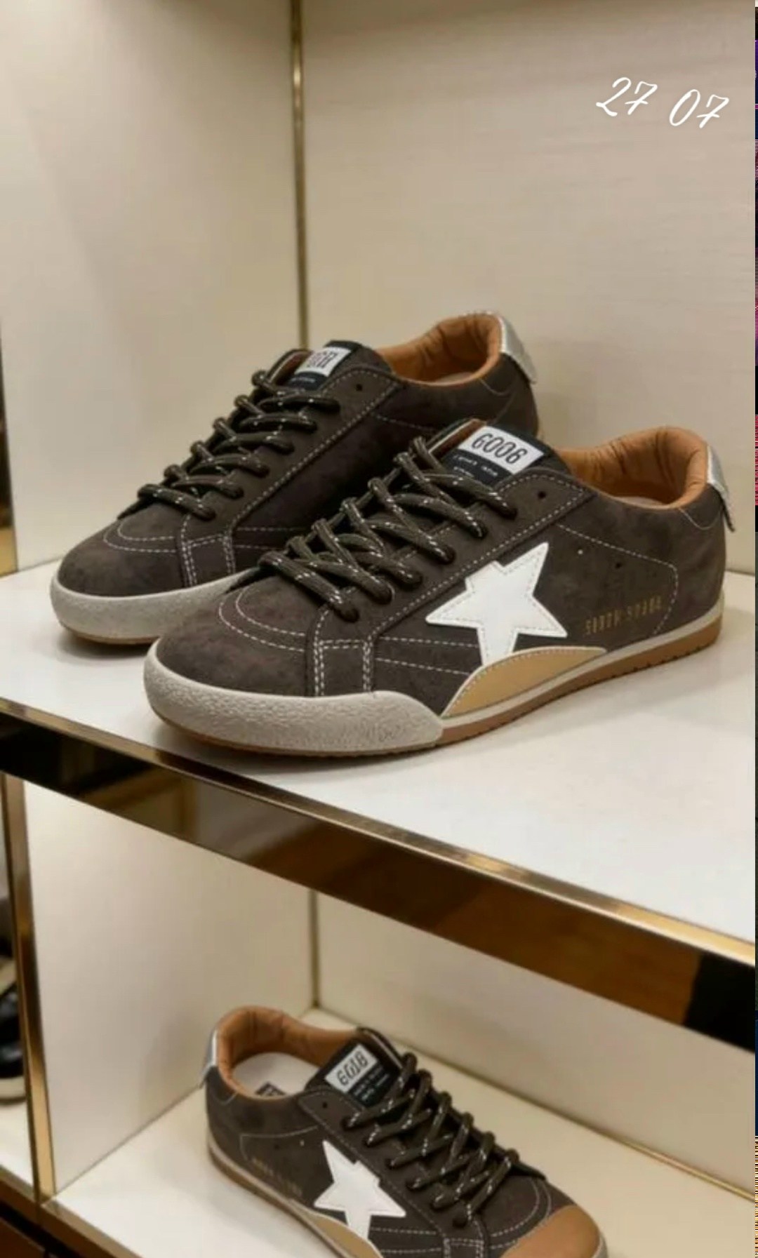 кеды golden goose,golden goose кеды super-star с эффектом потертости коричневый,кроссовки golden goose,,кеды super-star classic golden goose коричневый