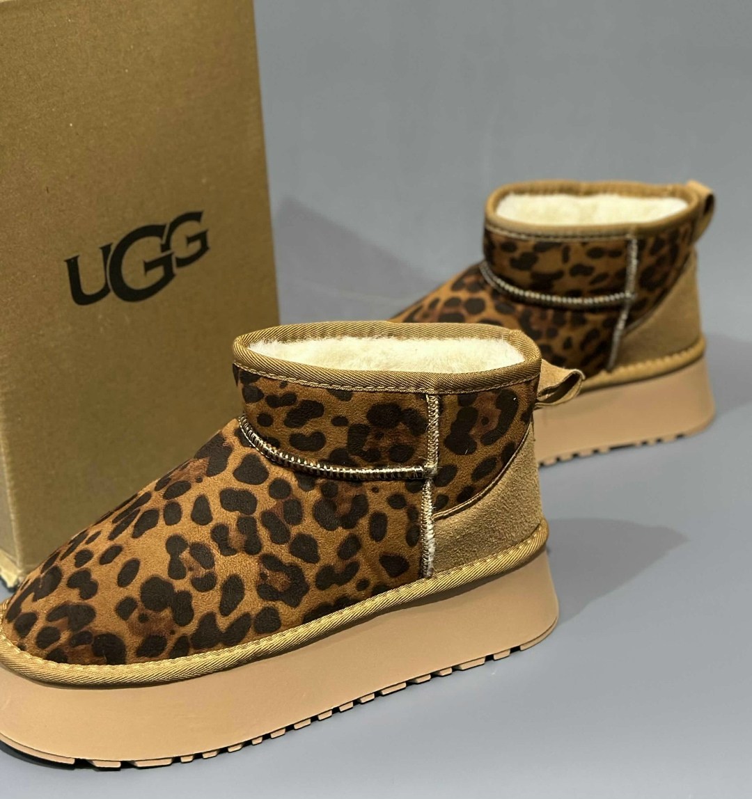 угги женские,леопардовые угги,,леопардовые угги женские короткие shoe world 264220472,женские зимние угги с леопардовым принтом