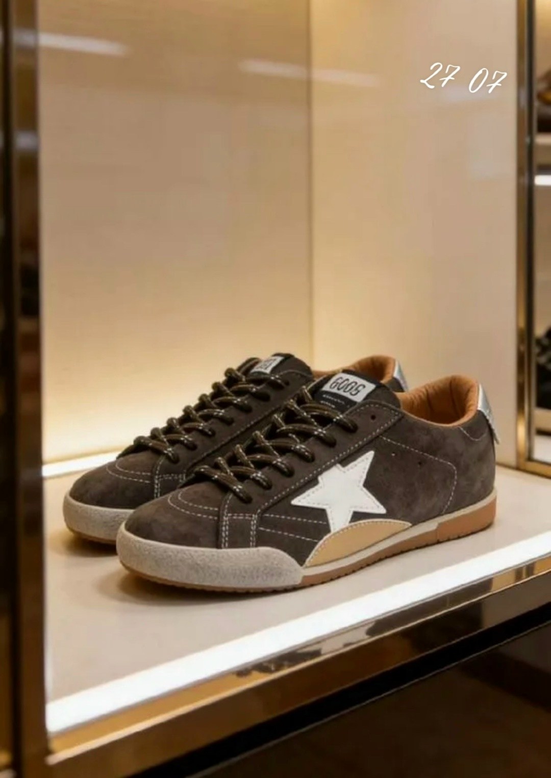 кеды golden goose,golden goose кеды super-star с эффектом потертости коричневый,кроссовки golden goose,,кеды super-star classic golden goose коричневый