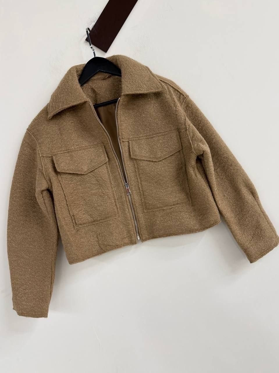 короткая куртка,куртка женская,укороченная куртка букле zara,оверсайз куртка,кофта барашек