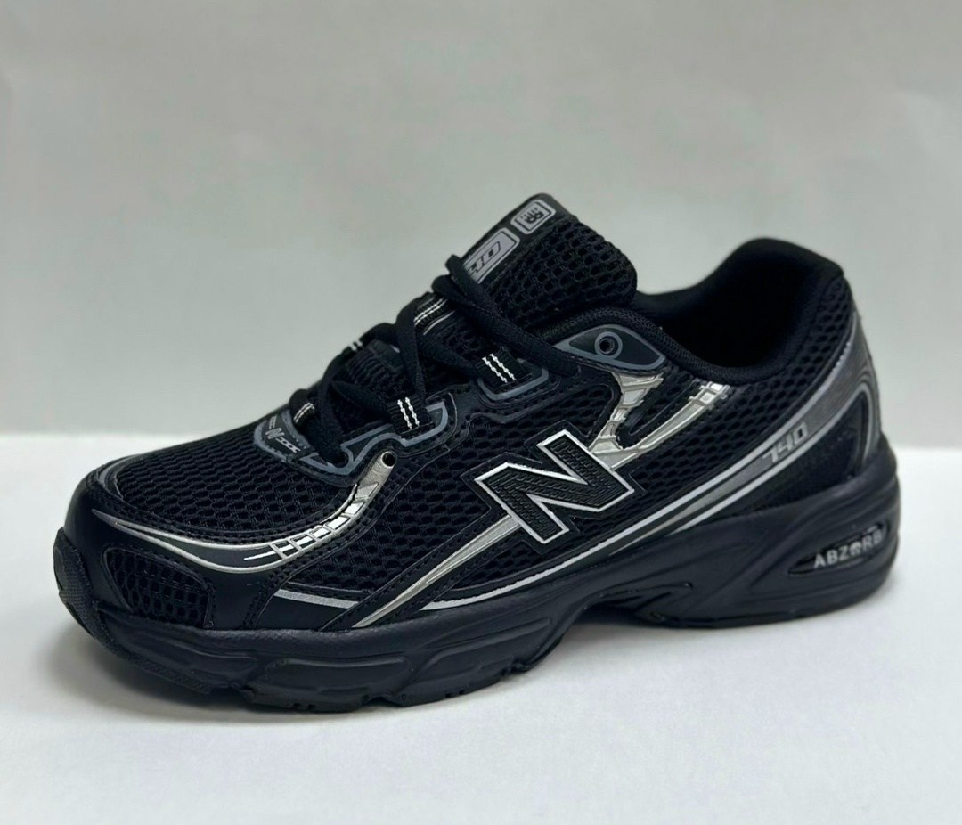 кроссовки new balance,кроссовки new balance 740,кроссовки new balance 740 big kid 'black silver metallic',кроссовки,
