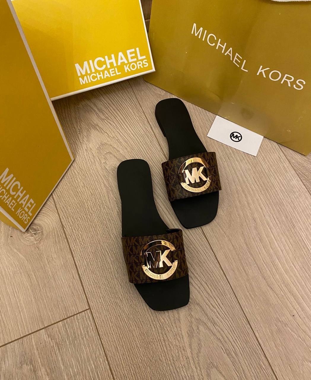 шлепанцы женские,босоножки michael kors,шлепки майкл корс,,женские шлепанцы летние