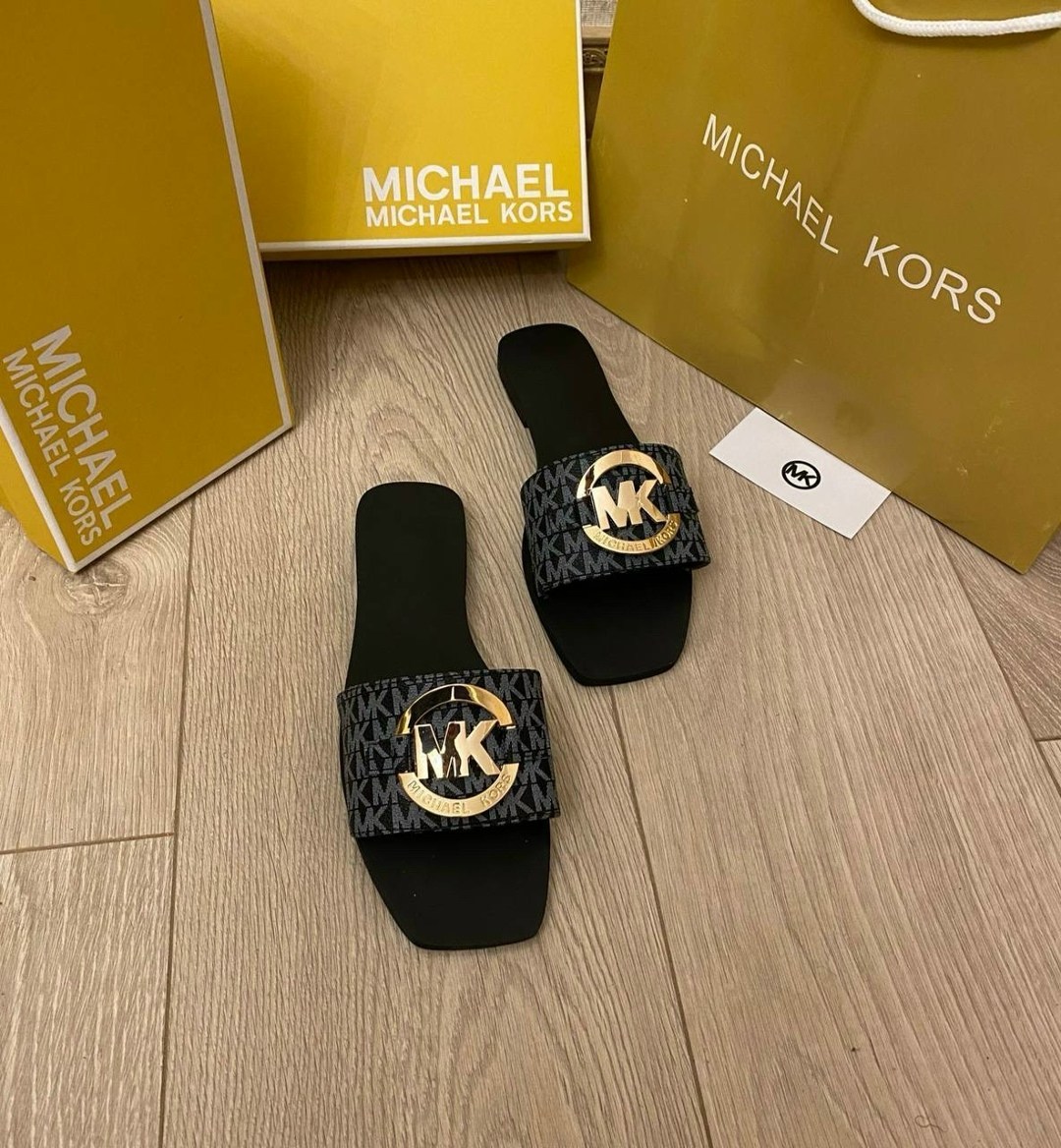 шлепанцы женские,босоножки michael kors,шлепки майкл корс,,женские шлепанцы летние