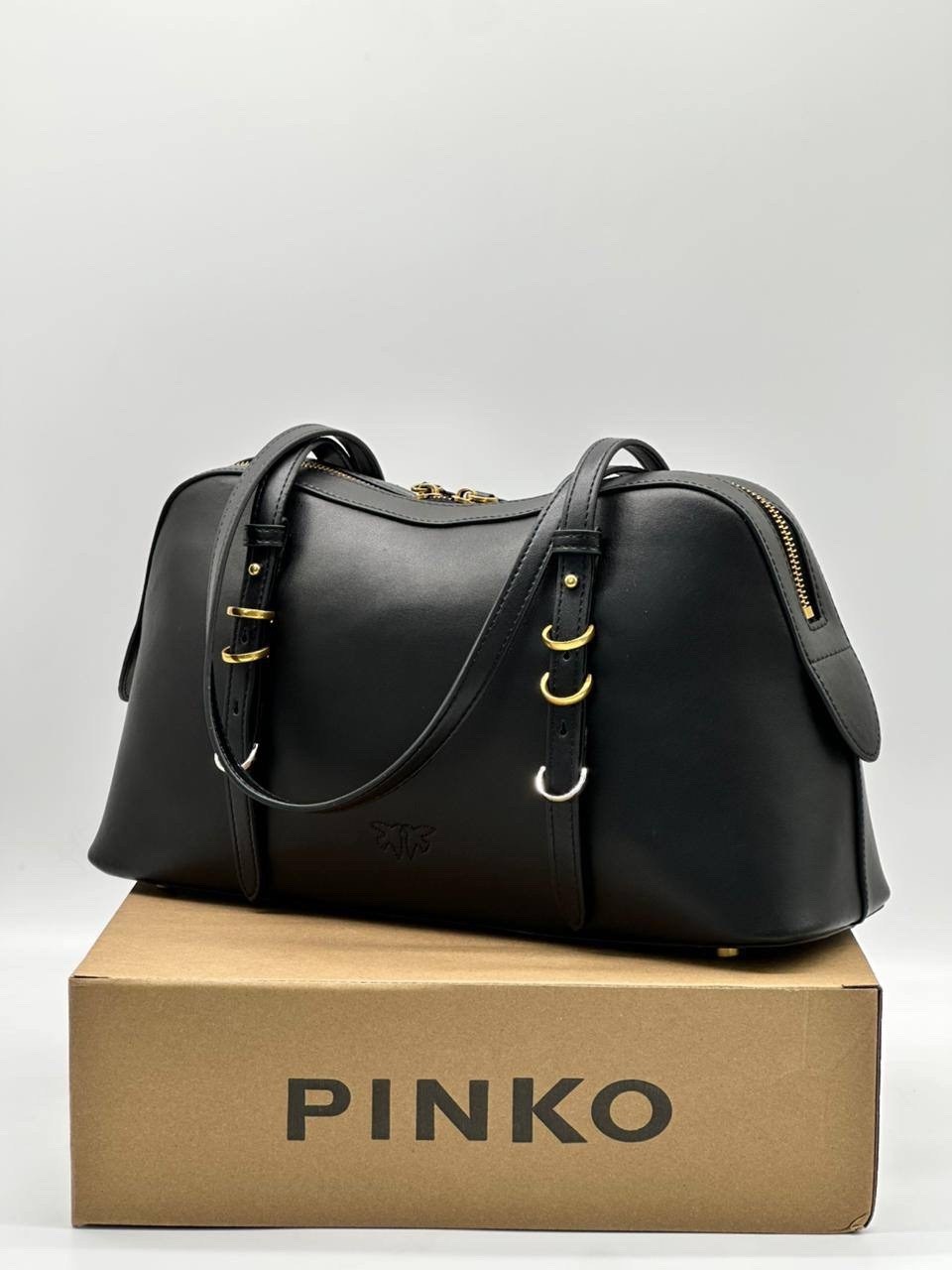 женская сумка pinko,сумка pinko,женская сумка тоут,кожаная сумка,сумка pinko черный