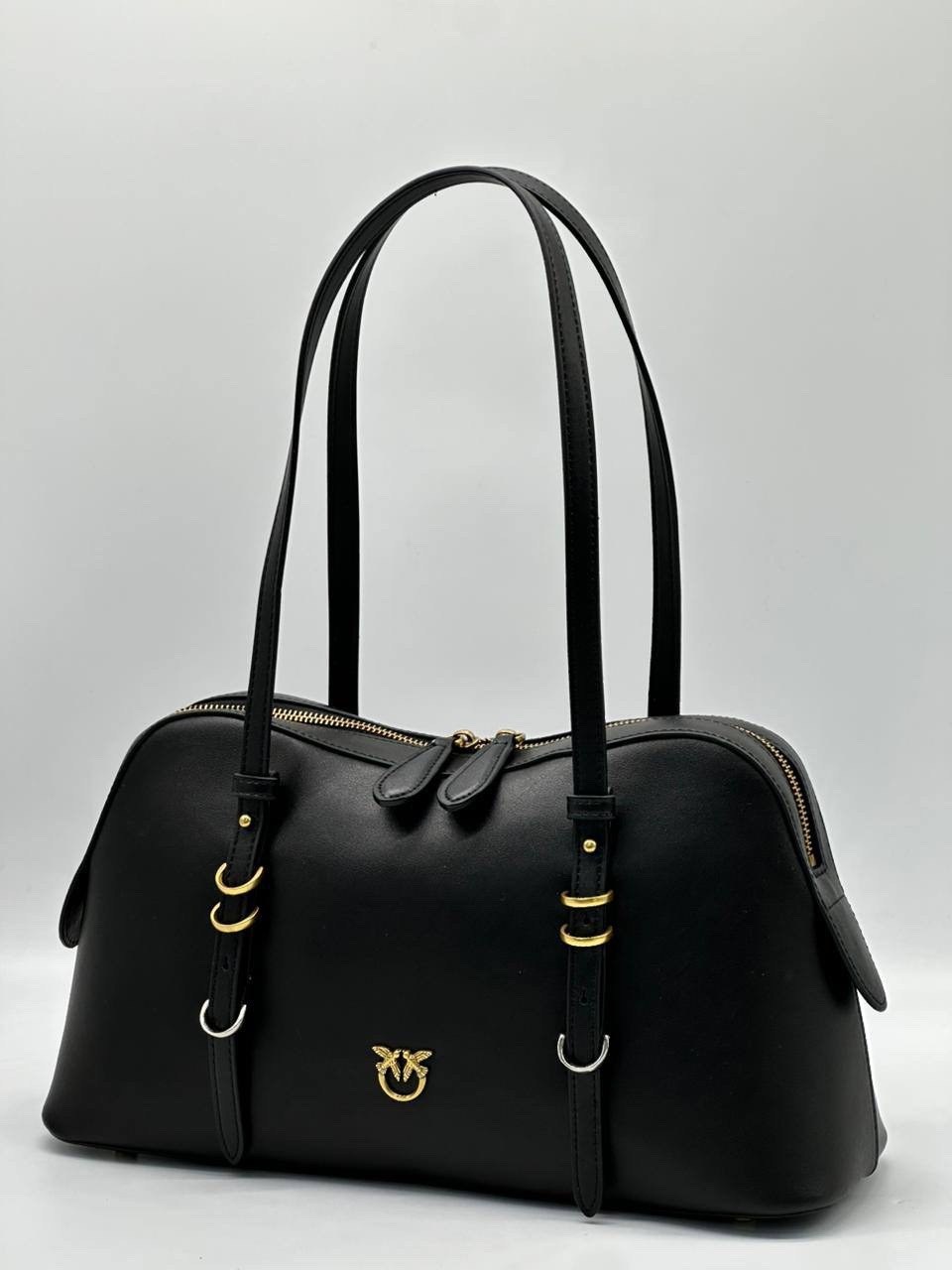 женская сумка pinko,сумка pinko,женская сумка тоут,кожаная сумка,сумка pinko черный