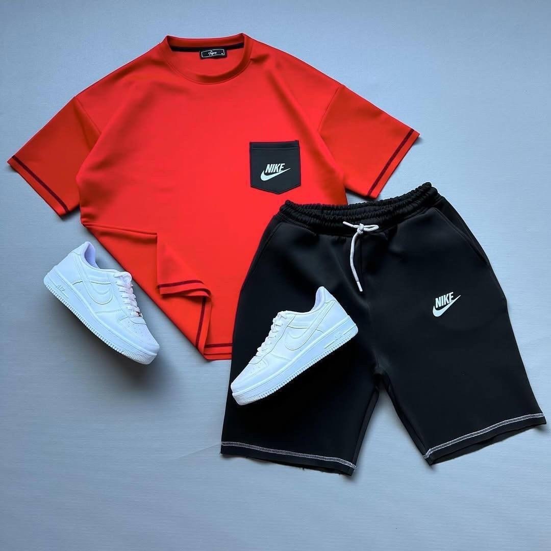 спортивные костюм с шортами,спортивный костюм nike мужской,костюм летний мужской,спортивный костюм футболка шорты,комплект футболка и шорты