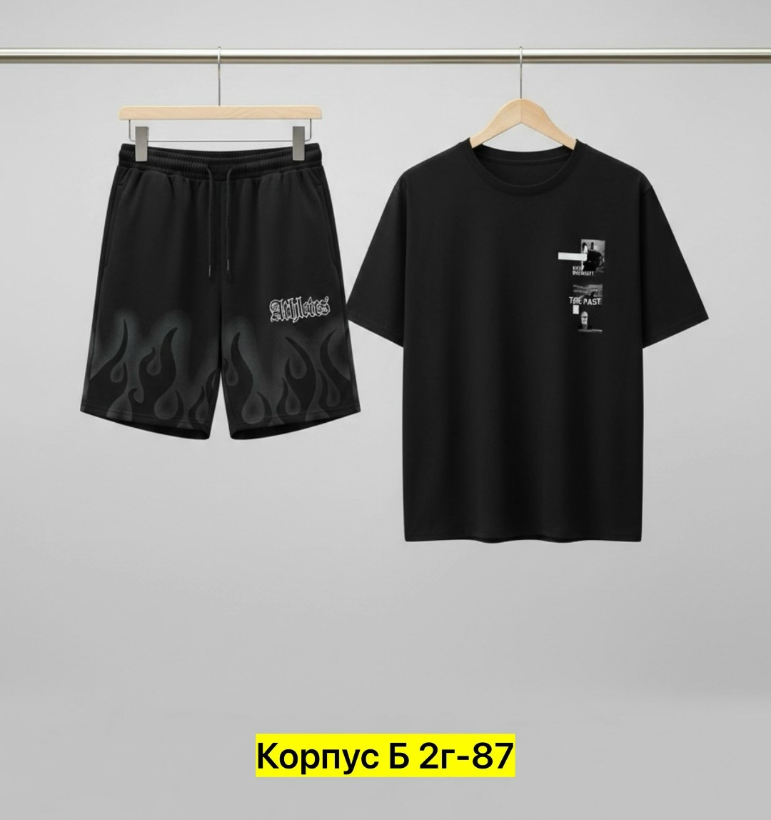 костюм спортивный мужской,мужская мода,одежда комплект,костюм для мужчин,мужской костюм с шортами