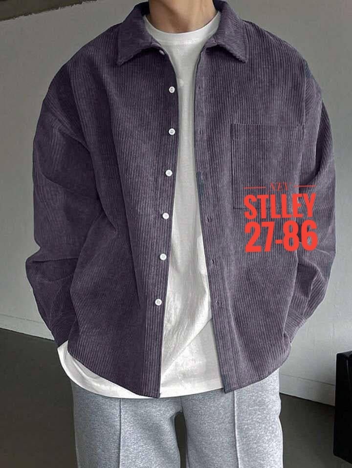 рубашка вельветовая оверсайз с длинным рукавом mailliv trend,мужская вельветовая рубашка с карманами,рубашка вельветовая мужская оверсайз арт. 11431564,рубашка мужская оверсайз вельветовая,рубашка муж