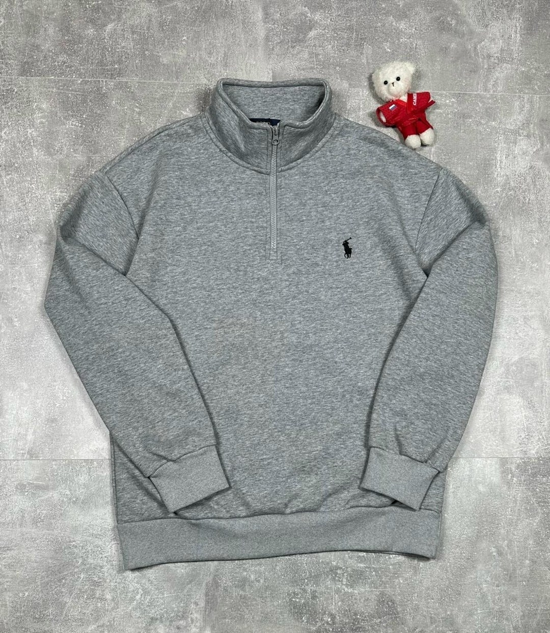 мужской серый свитер от polo ralph lauren,кофта мужская,кофта поло,polo ralph lauren толстовка на молнии серый,кофта толстовка